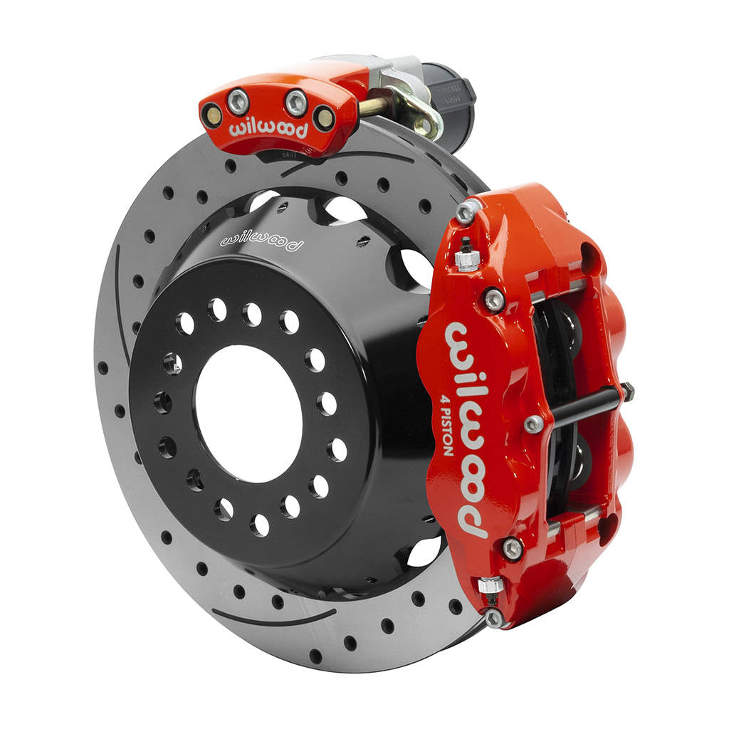 WILWOOD 140-15844-DR Kit,Rear,Epb,Fnsl,Big Ford,New Style 2.50 Offset,12.88 Rotor,Srp,Red Photo-0 