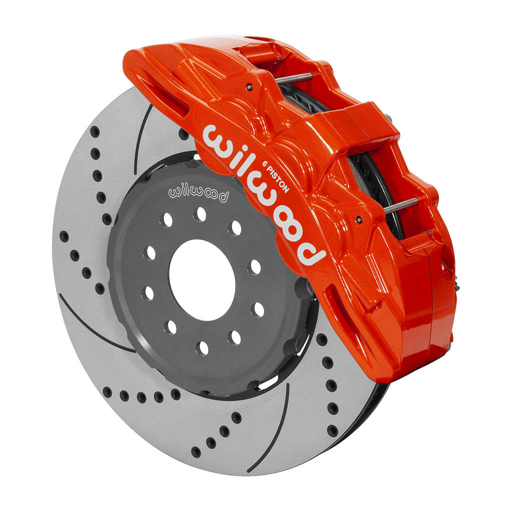 WILWOOD 140-15309-DR Kit,Front,Vette,97-13,Sx6r,Lug Drive 14.00 Rotor,Srp,Red Photo-0 