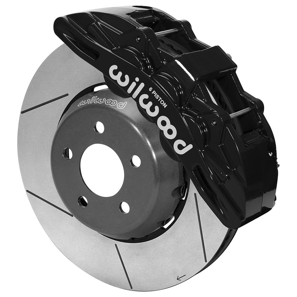WILWOOD 140-14928 Kit,Front,Mustang,2015-Up,Sx6r,Lug Drive 14.00 Rotor,Black,W/Lines Photo-0 