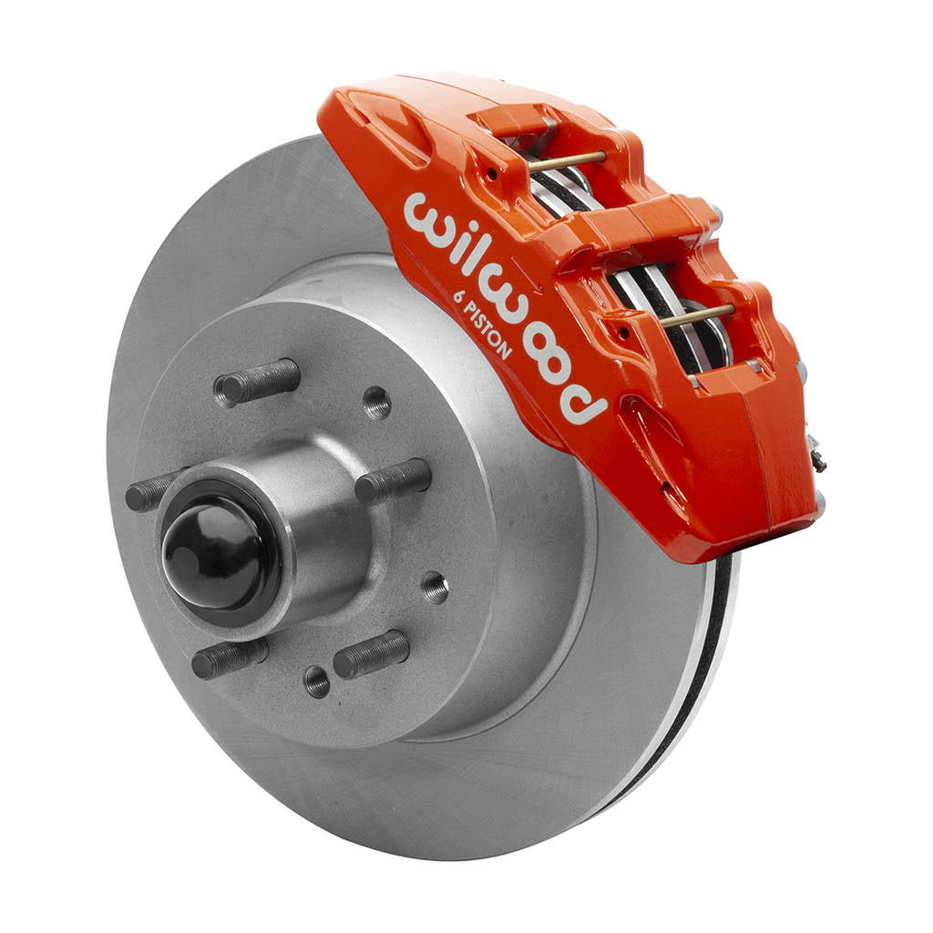 WILWOOD 140-14974-R Kit,Front,Chevy 51-59,1/2 Ton,Dp6,11.86 Rotor,Red,W/Lines Photo-1 