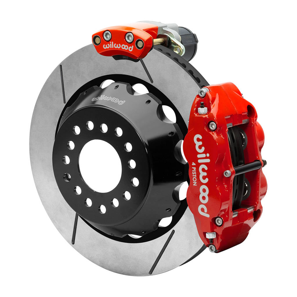 WILWOOD 140-16166-R Kit,Rear,Epb,Fnsl,12 Bolt,2.75 Offset 14.00 Rotor,Red Photo-1 
