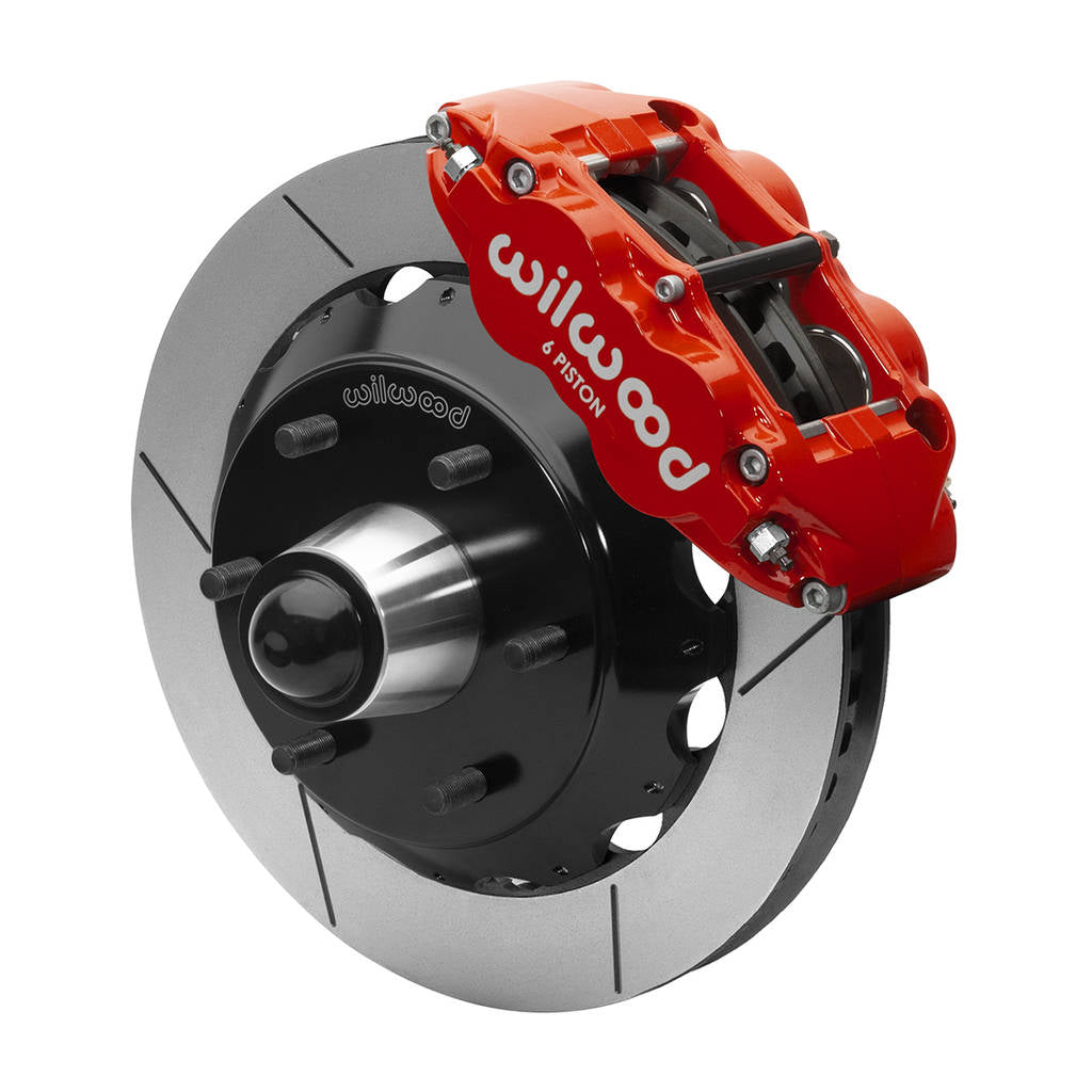 WILWOOD 140-15945-R Kit,Front,Fnsl6r,Wwe 63-87 C10 Iron Pro Spindle,13.06 Rotor,6 Lug,Red Photo-0 