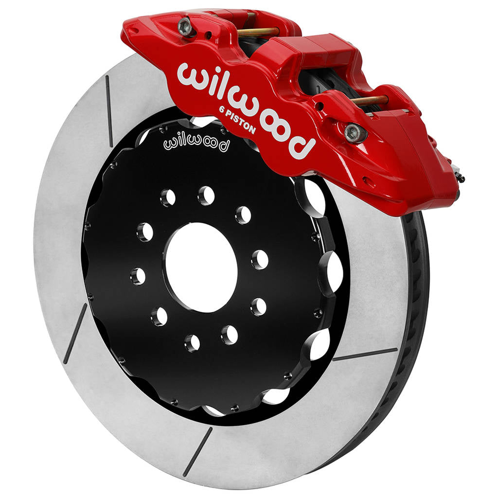 WILWOOD 140-15705-R Kit,Front,C5/C6/Z06 Vette 97-13,Aero6 14.00 Rotor,Red Photo-0 