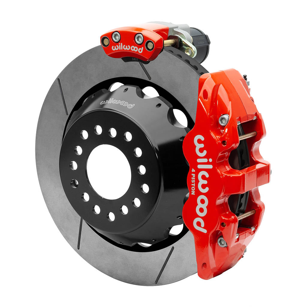 WILWOOD 140-15846-R Kit,Rear,Epb,Aero4,Big Ford,New Style 2.50 Offset,14.00 Rotor,Red Photo-1 