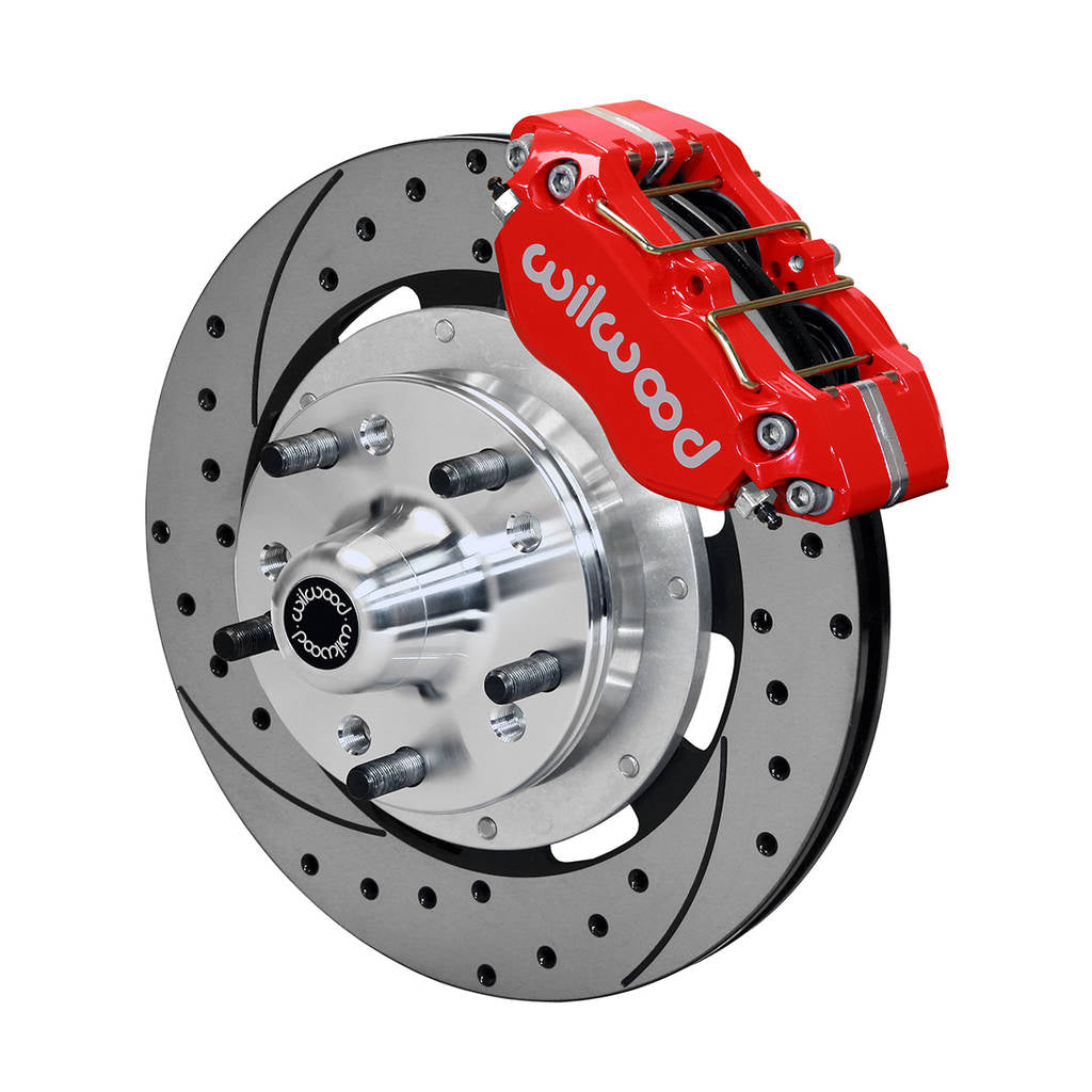 WILWOOD 140-13203-DR Kit,Front,Camaro,67-69,Dp-Db,12.19 Rotor,Vented,Drilled,Red Photo-0 