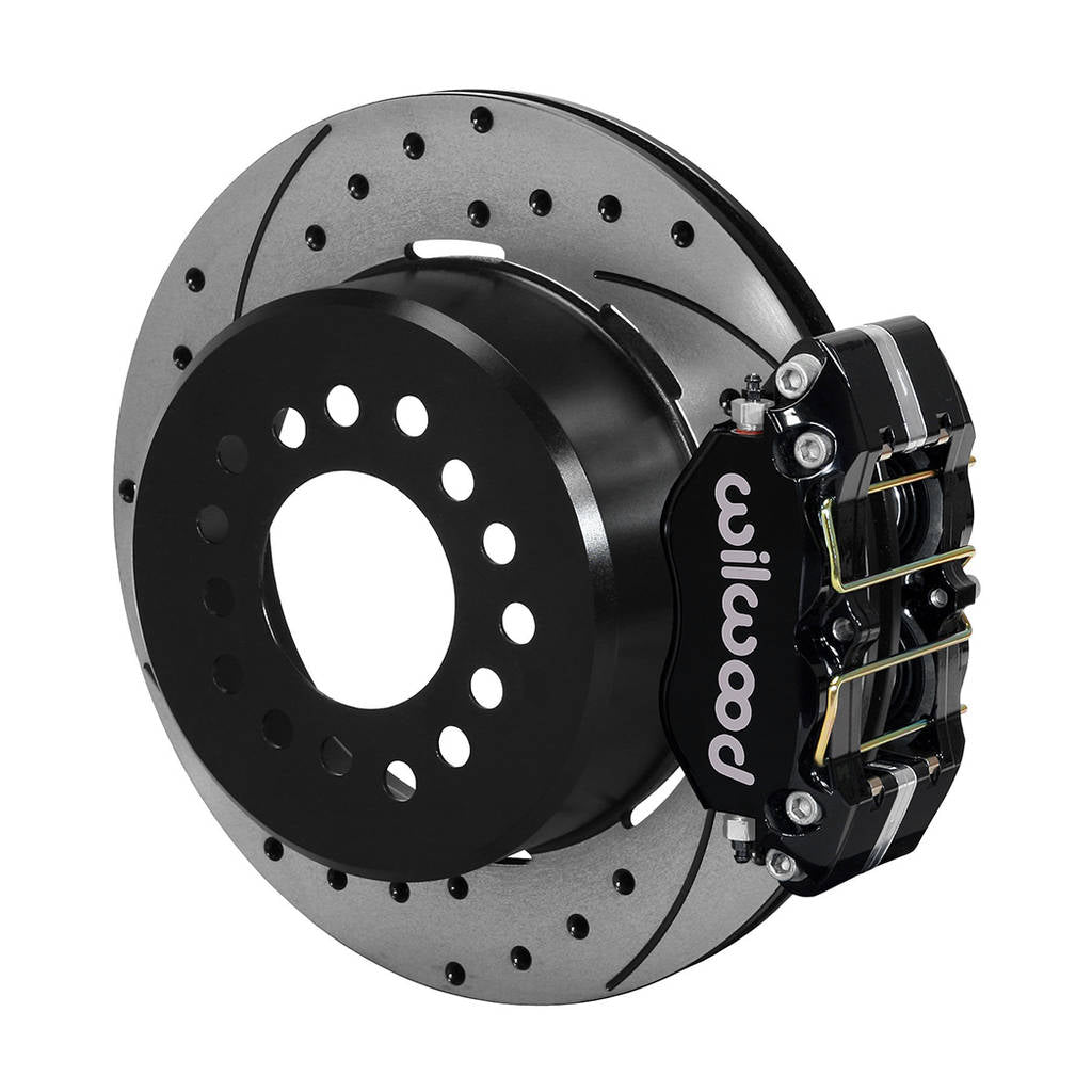 WILWOOD 140-13205-D Kit,Rear,Disc/Drum,Dp-Db,Small Ford 2.66 Off,1pc .81 Rotor,Drilled,Black Photo-0 