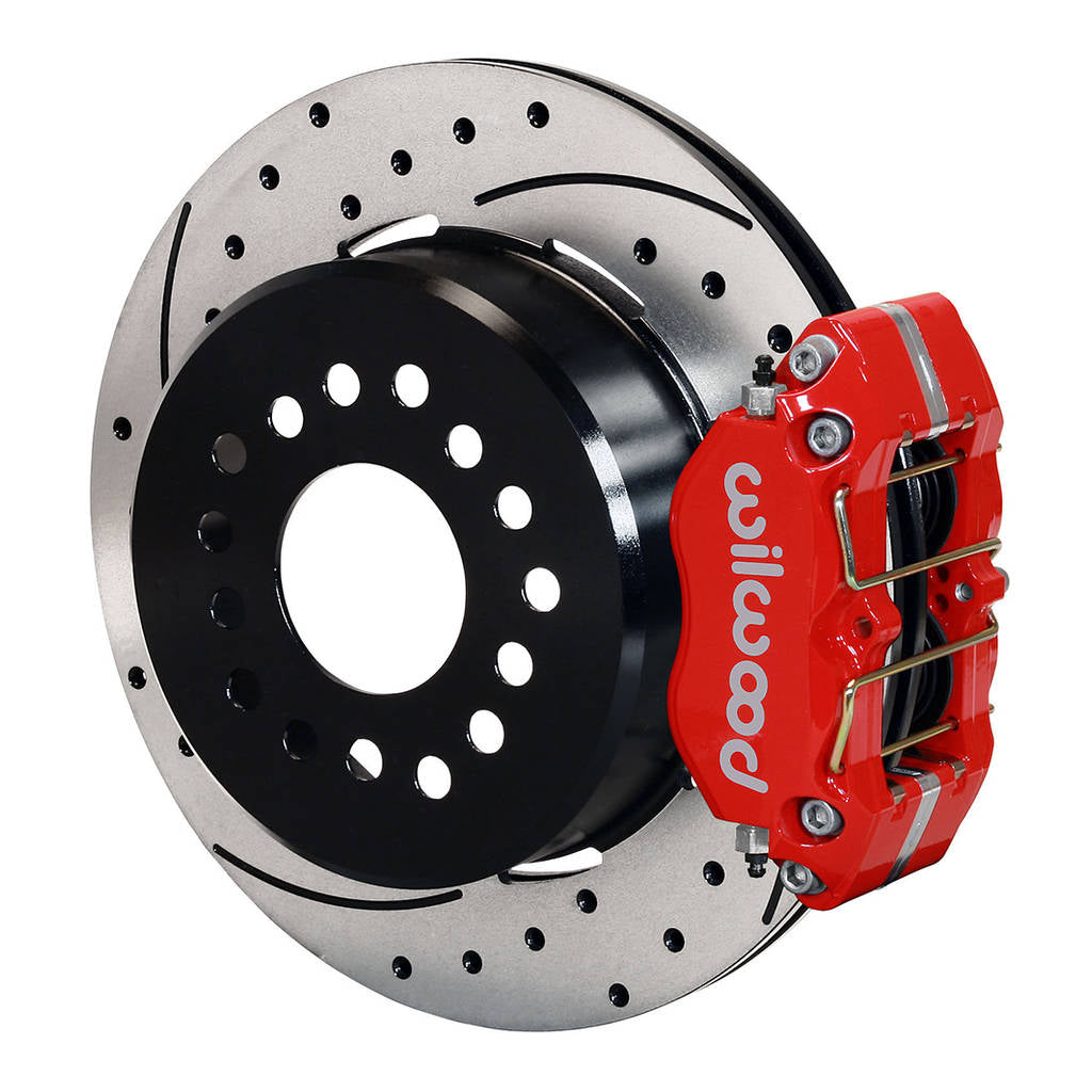 WILWOOD 140-13207-DR Kit,Rear,Disc/Drum,Dp-Db,Big Ford New 2.50 Off,1pc .81 Rotor,Drilled,Red Photo-0 