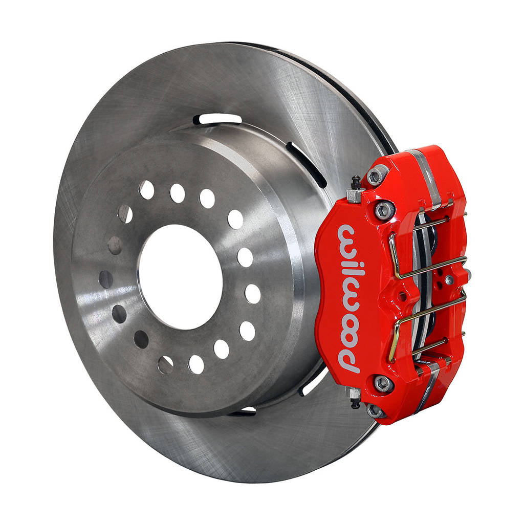 WILWOOD 140-13181-R Kit,Rear,Disc/Drum,Big Ford,New Style 2.50 Off,1pc .81 Rotor,Dynapro,Red Photo-0 