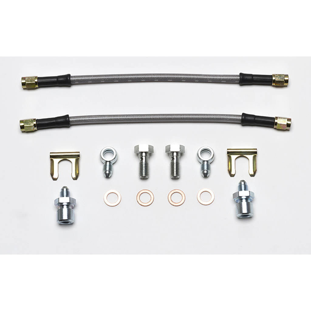 WILWOOD 220-12630 Flexline Kit,D154,10in.,3/8-24 If To 10mm,Banjo Photo-0 