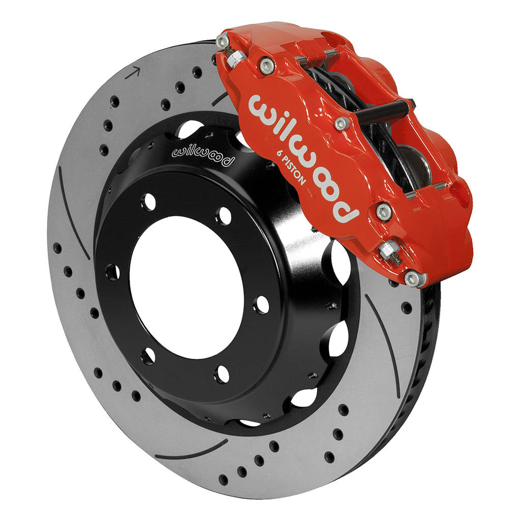 WILWOOD 140-14578-DR Kit,Front,Tacoma,05-15,Fnsl6r,14.00 Rotor,Drilled,Red,W/Lines Photo-0 