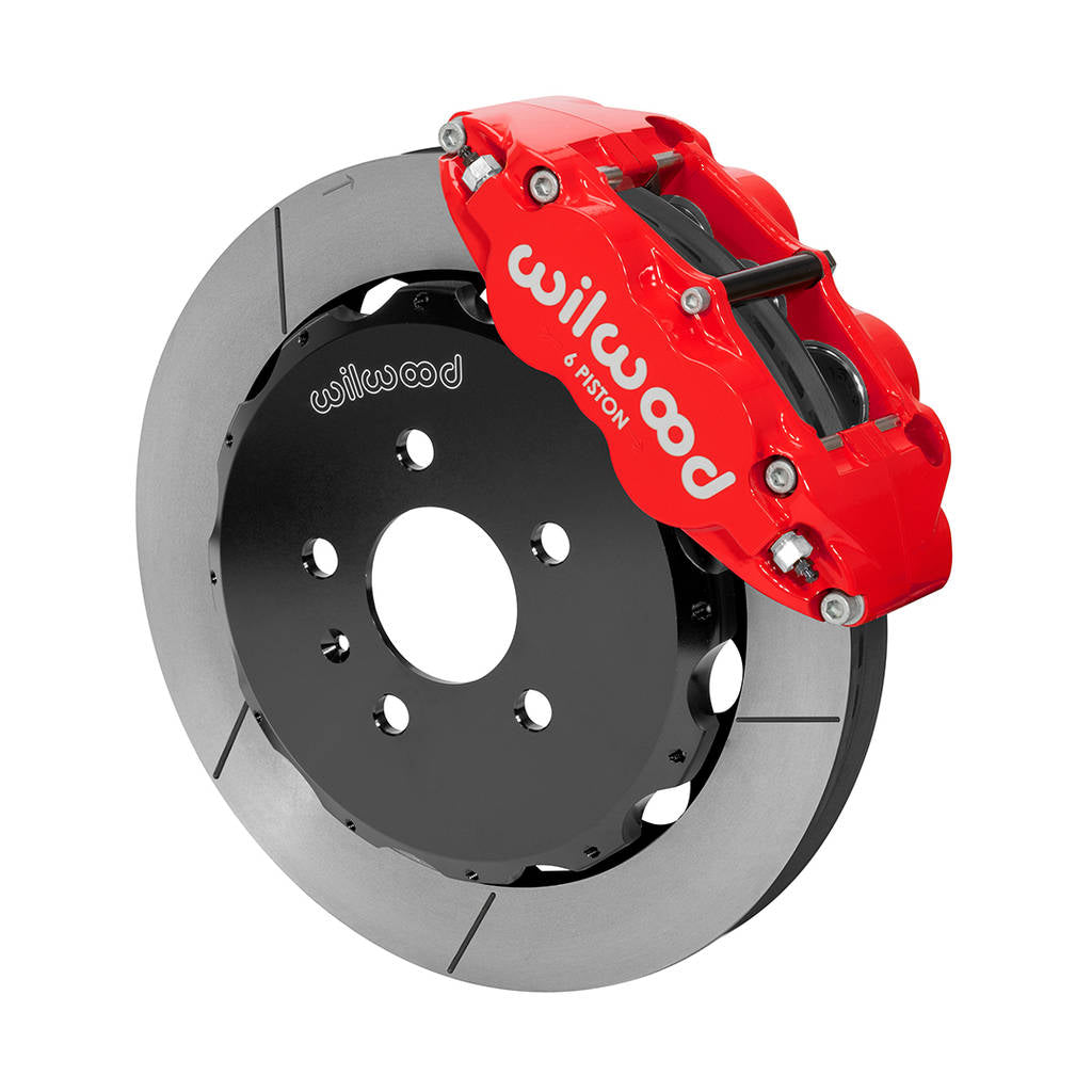 WILWOOD 140-14487-R Kit,Front,03-08 Audi A4,Fnsl6r,12.88 Rotor,Red,W/Lines Photo-0 