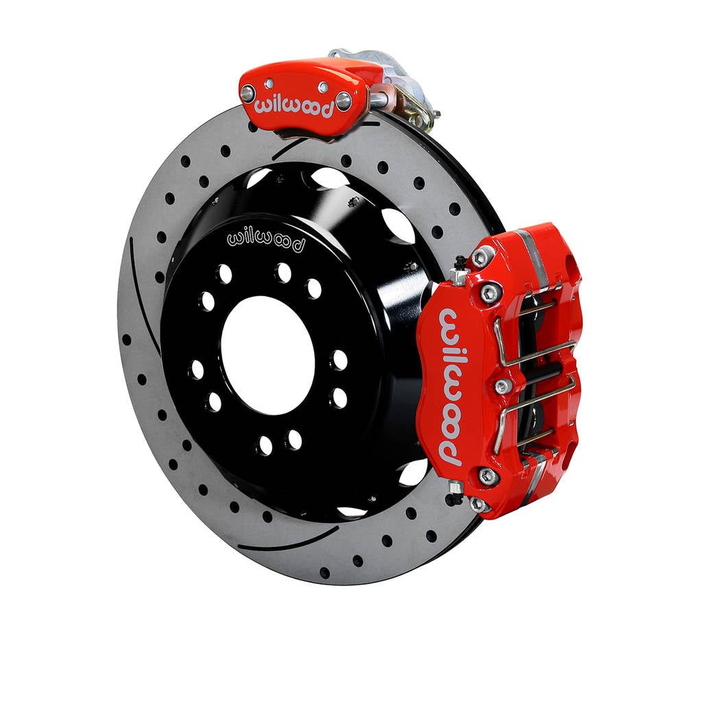 WILWOOD 140-14090-DR Kit,Rear,Ffr,Dpr/Mc4,Irs,8.8,T-Bird 12.88x.81,W/Lines,Srp,Red Photo-0 