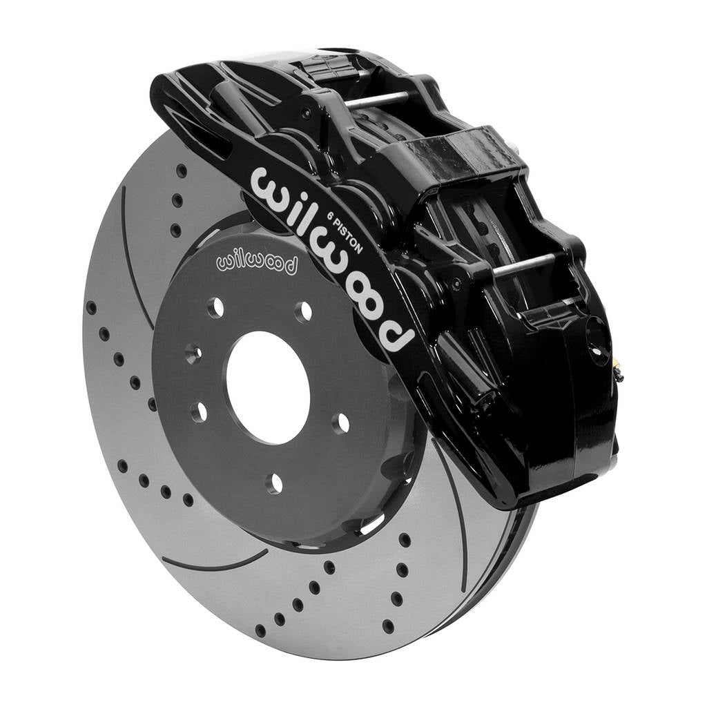 WILWOOD 140-15722-D Kit,Front,C7 Corvette,2014-Up,Sx6r,Lug Drive,14.00 Rotor,Drilled,W/Lines Photo-1 