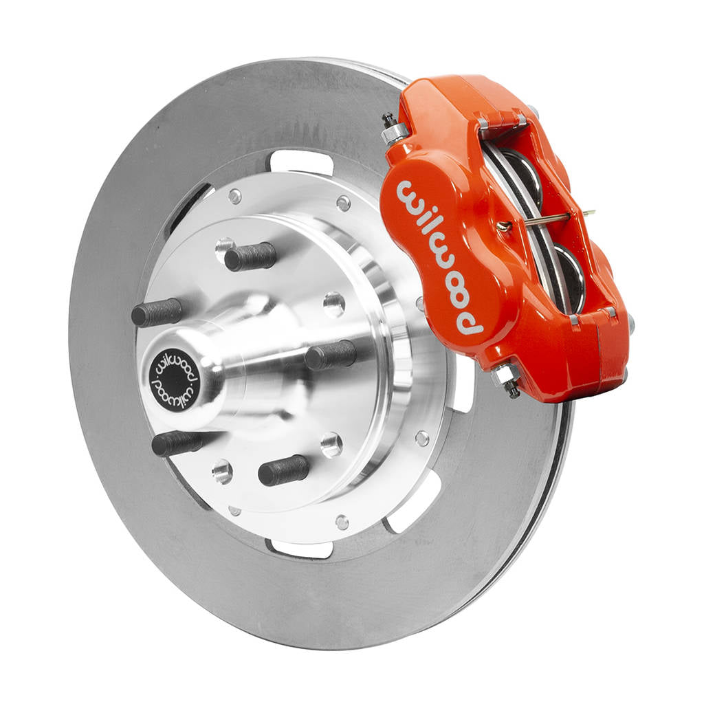 WILWOOD 140-15548-R Kit,Front,55-57 Chevy,Cpp 2in. Drop Spindle,Fdli,12.19 Rotor,Red Photo-0 
