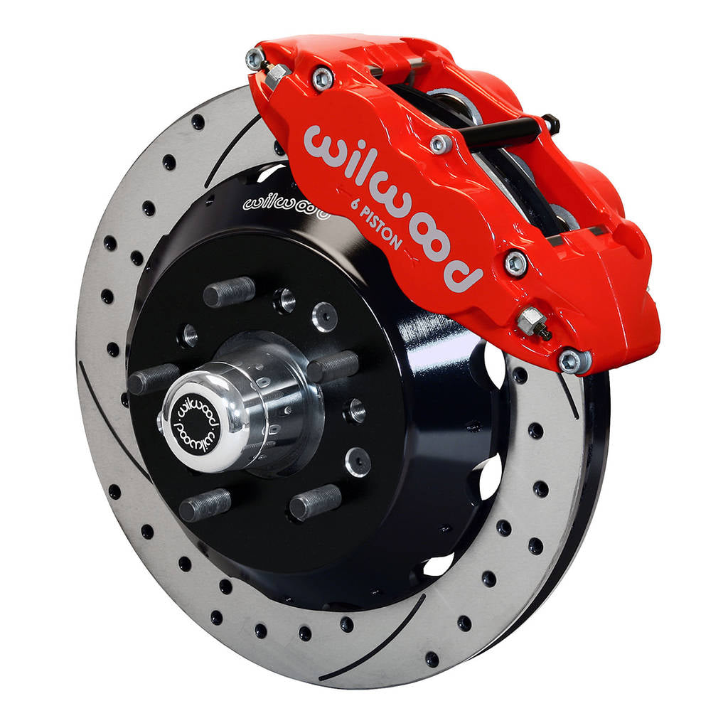 WILWOOD 140-13224-DR Kit,Front,Fnsl6r,Tci,12.88x1.10,Srp,Red Photo-0 