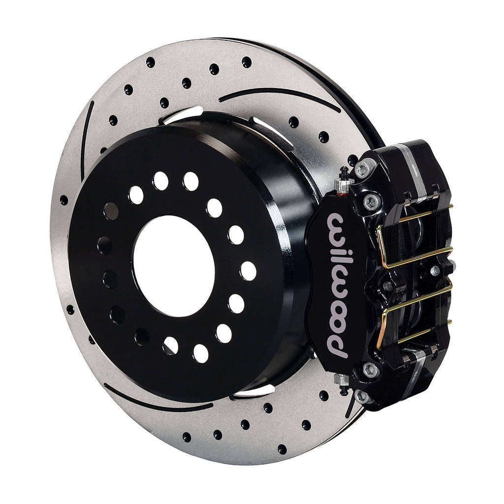 WILWOOD 140-13181-D Kit,Rear,Disc/Drum,Big Ford,New Style 2.50 Off,1pc .81 Rotor,Dynapro,Drilled Photo-0 