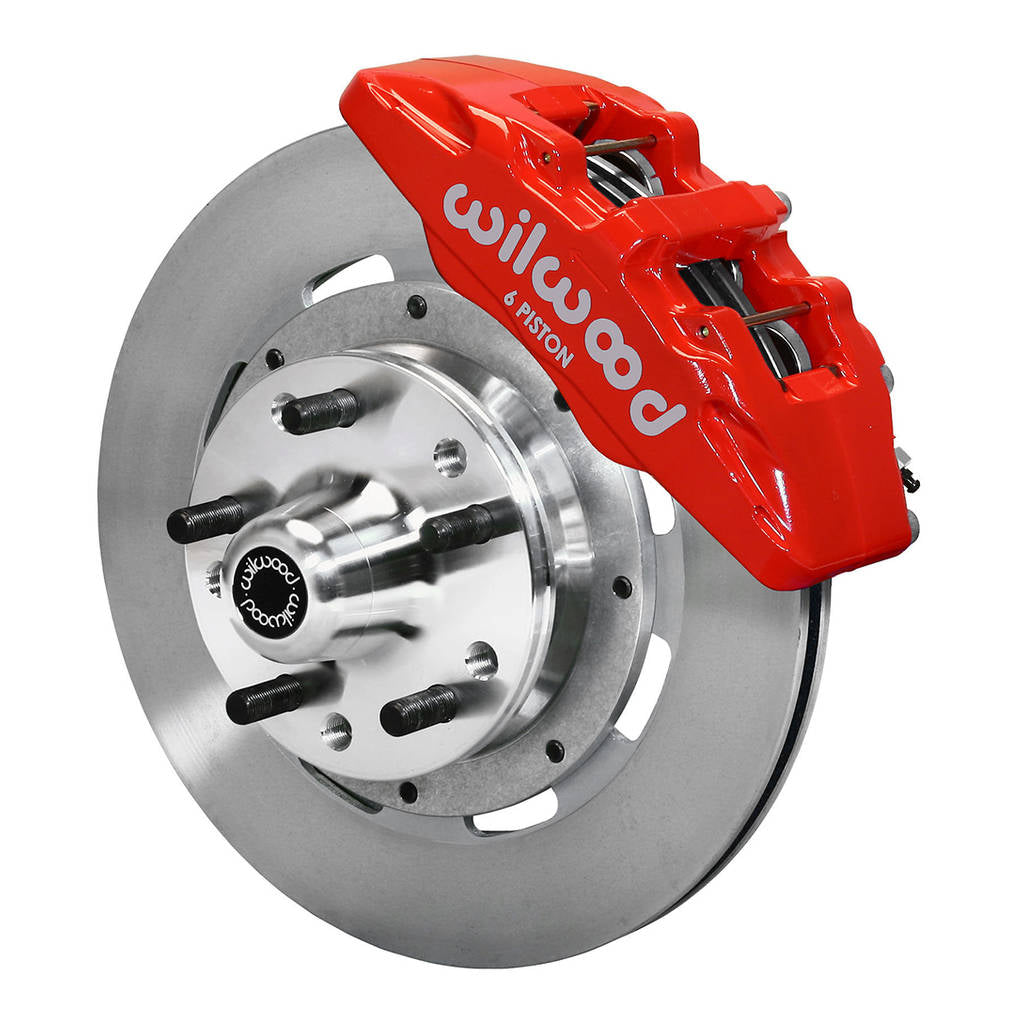 WILWOOD 140-12947-R Kit,Front,Mustang,65-69,Dp6 12.19 Rotor,Red Photo-0 