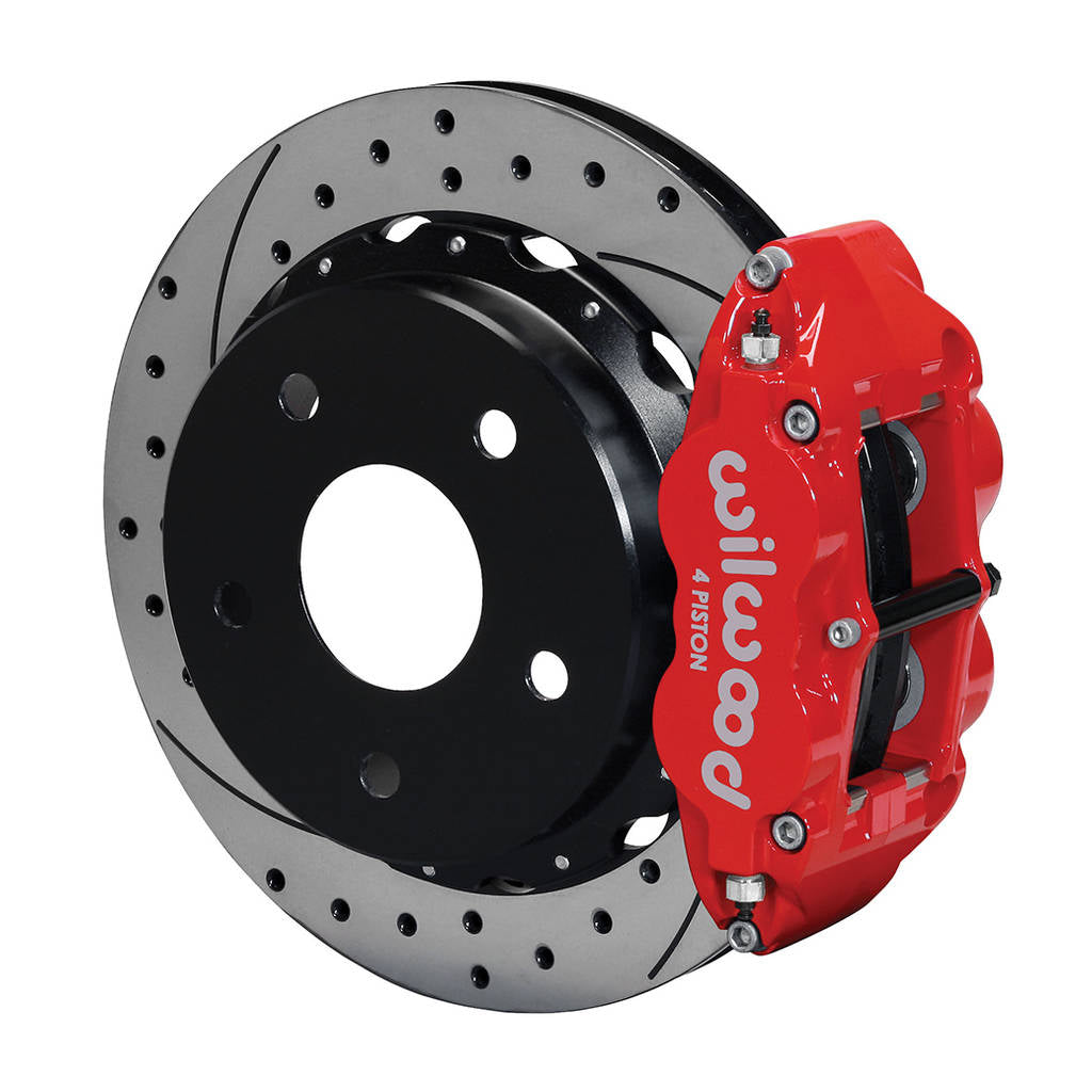 WILWOOD 140-13333-DR Kit,Rear,Disc/Drum,Big Ford,2.36 Offset Fnsl4r,5x5.50 Bc,14.00 Rotor,Drilled,Red Photo-0 