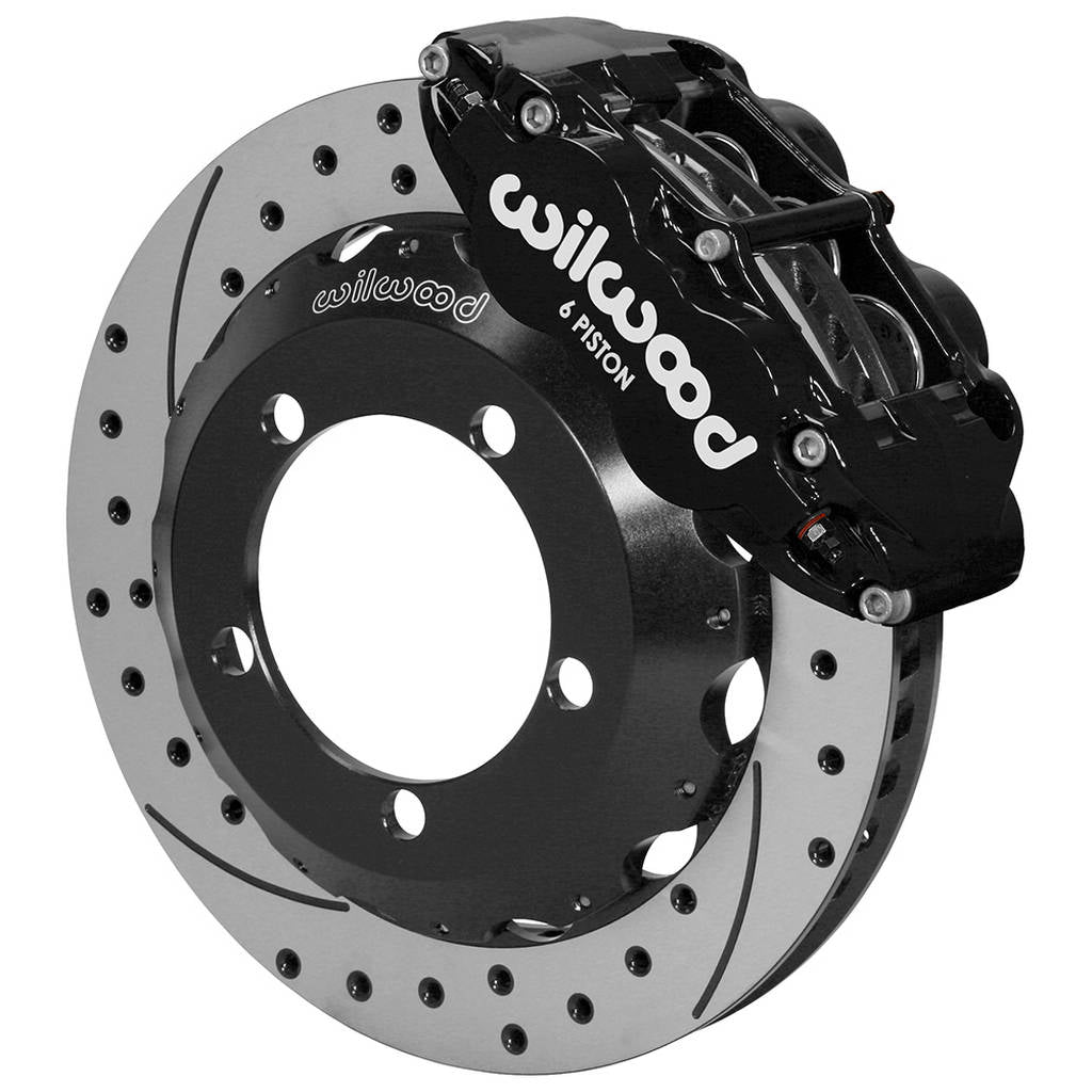 WILWOOD 140-13305-D Kit,Front,Ford Bronco,76-77,Dana 44,Disc Spindle,Fnsl4r,12.88,Drilled,W/Lines Photo-0 