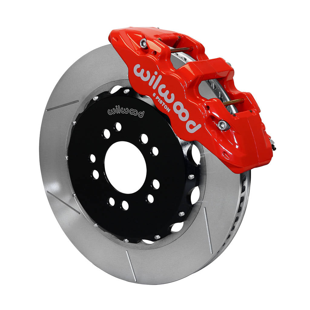 WILWOOD 140-13697-R Kit,Front,C7 Vette 2014-Up,Aero6,14.25 Rotor,Red,W/Lines Photo-0 
