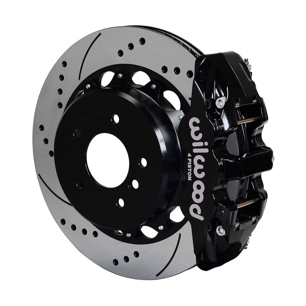 WILWOOD 140-13583-D Kit,Rear,Bmw E90,07-11,Aero4,14.00x1.10 Srp,Black,W/Lines Photo-0 