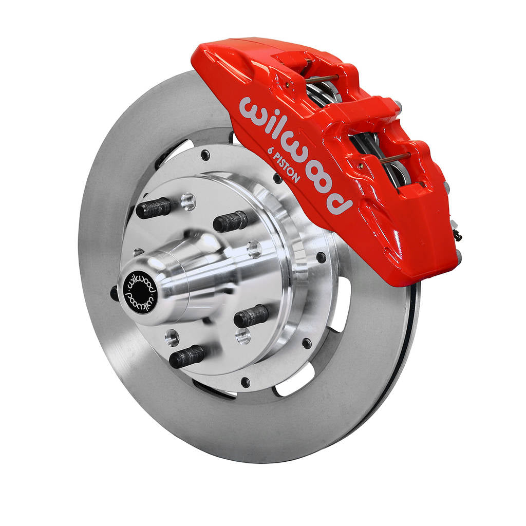 WILWOOD 140-15198-R Kit,Front,Mopar,C-Body,Drum,Dp6,12.19 Rotor,Red Photo-0 
