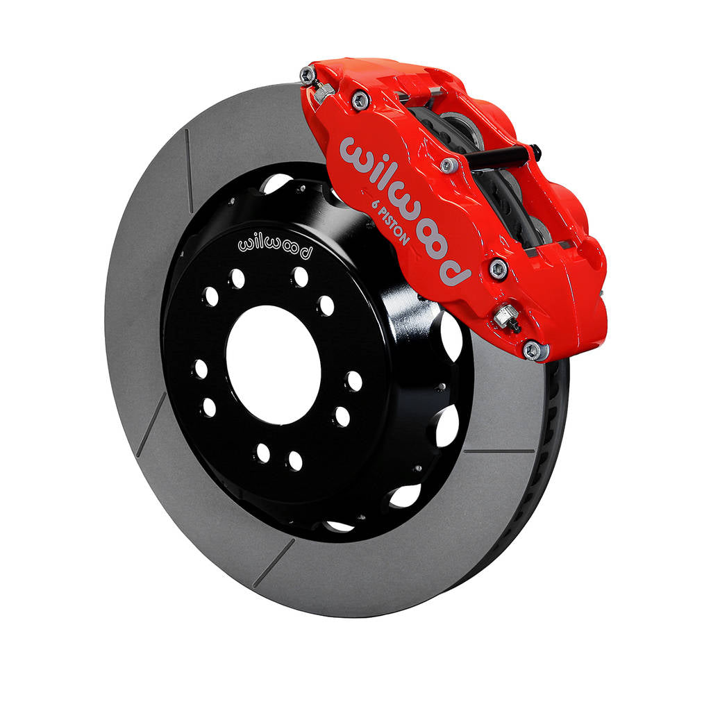 WILWOOD 140-15304-R Kit,Front,Wwe C10 Alum Pro Spindle Fnsl6r,14.00 Rotor,Red Photo-0 