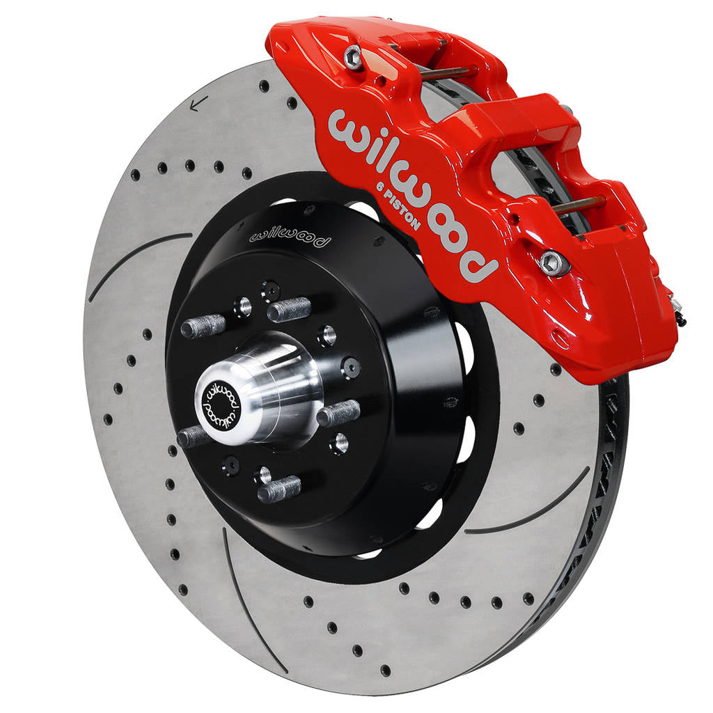 WILWOOD 140-15053-DR Kit,Front,Camaro/Nova,67-72,Aero6,15.00 Rotor,Srp,Red Photo-0 