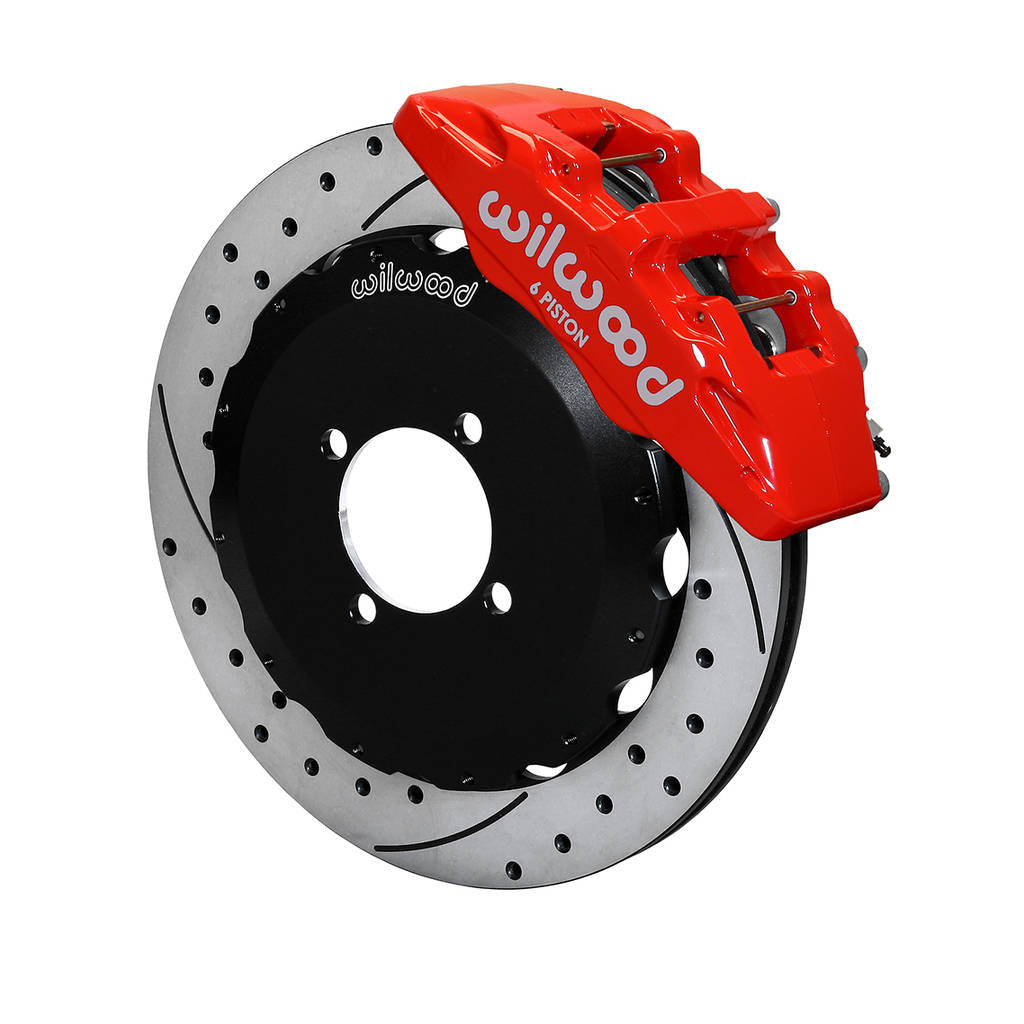 WILWOOD 140-14234-DR Kit,Front,Mazda,Miata,16-Up,Dp6,12.88x .810 Rotor,Srp,Red,W/Lines Photo-0 