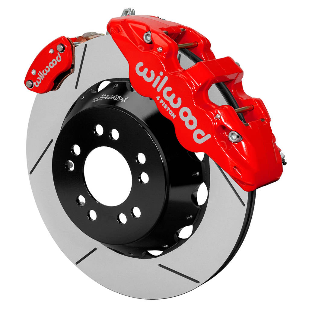 WILWOOD 140-14263-R Kit,Rear,Currie Floating,Aero4/Mc4 14.00 Rotor,Red Photo-0 
