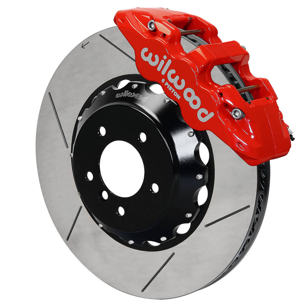 WILWOOD 140-13919-R Kit,Front,Bmw E90,07-11,Aero6,15.00x1.25 Red,W/Lines Photo-0 
