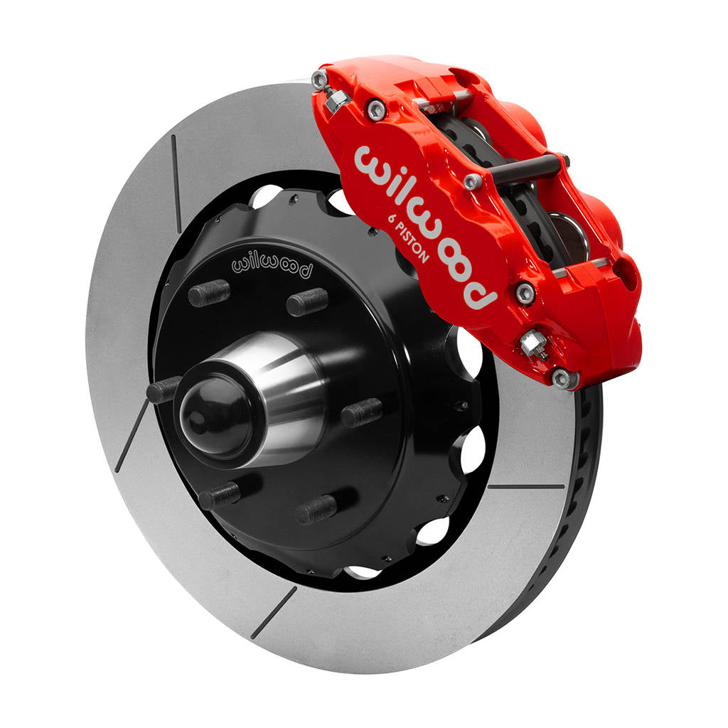 WILWOOD 140-15946-R Kit,Front,Fnsl6r,Wwe 63-87 C10 Iron Pro Spindle,14.00 Rotor,6 Lug,Red Photo-0 