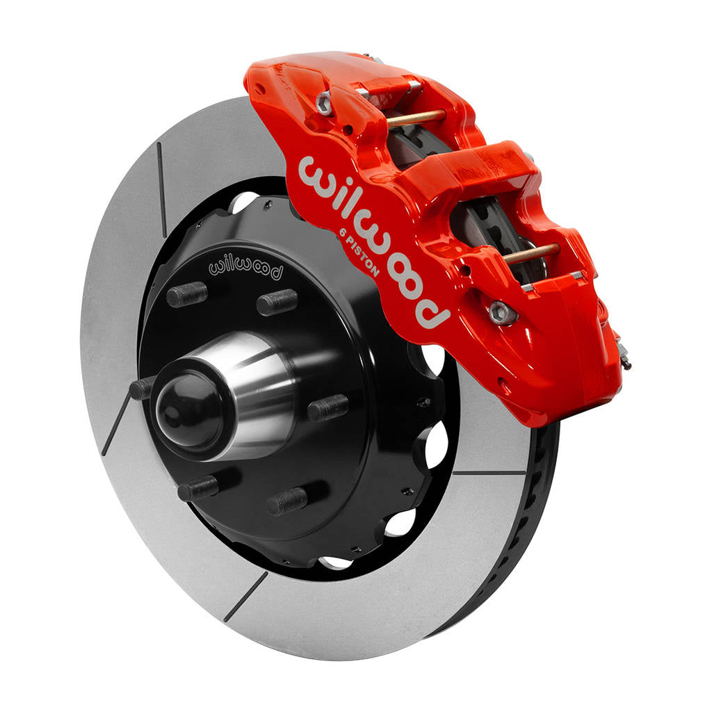 WILWOOD 140-15947-R Kit,Front,Aero6,Wwe 63-87 C10 Iron Pro Spindle,14.00 Rotor,6 Lug,Red Photo-0 
