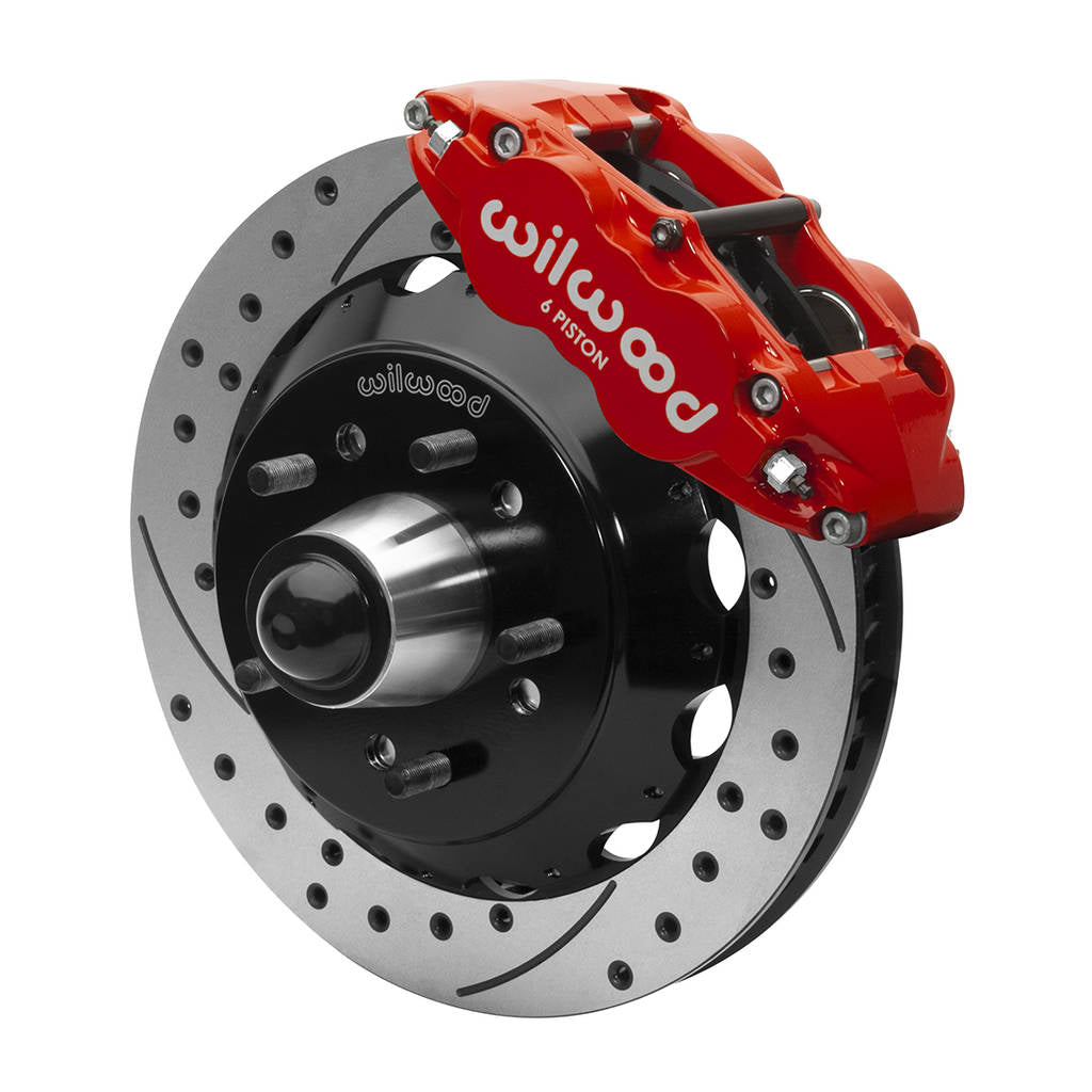 WILWOOD 140-15949-DR Kit,Front,Fnsl6r,Wwe 88-98 C1500 Iron Pro Spindle,13.06,5 Lug,W/Abs,Srp,Red Photo-1 