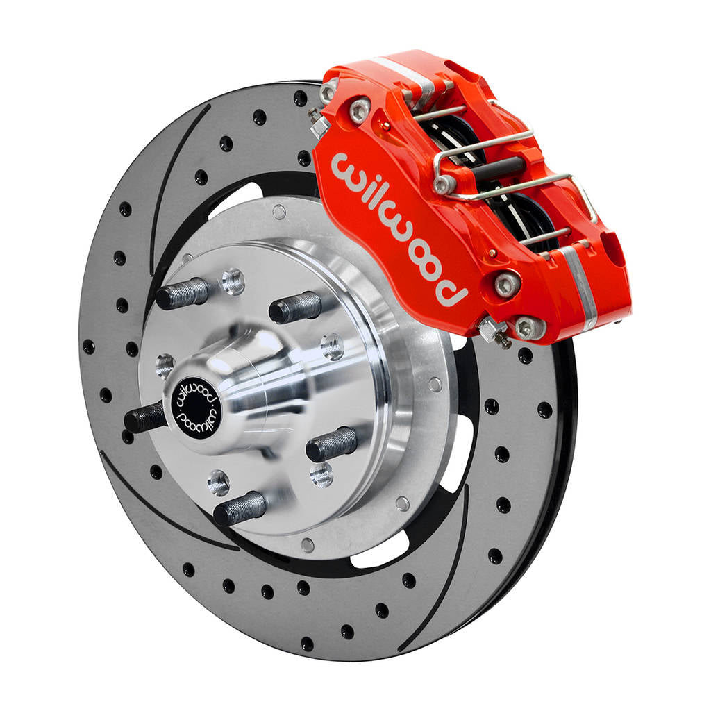 WILWOOD 140-15909-DR Kit,Front,Ndpr,Afx Pro Spindle,11.75 Rotor,Srp,Red Photo-0 