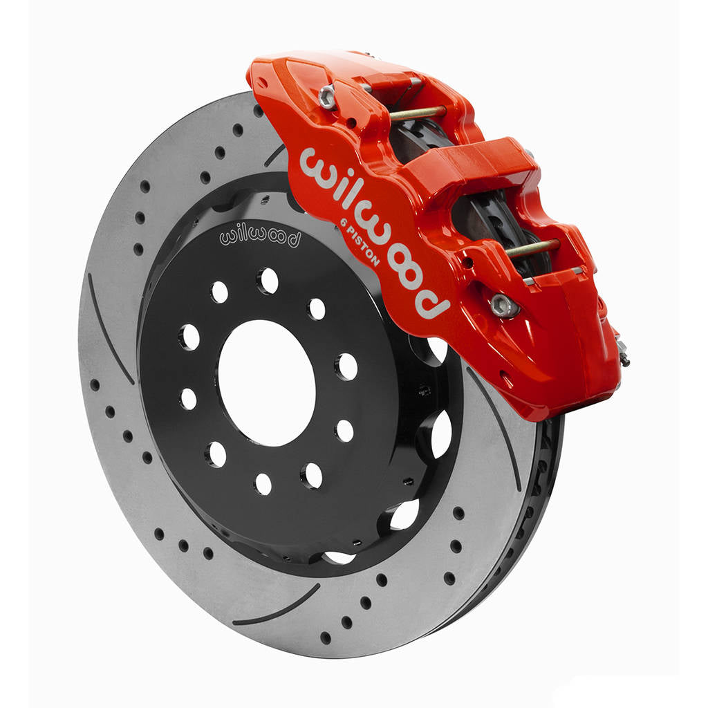 WILWOOD 140-15892-DR Kit,Front,Aero6-Ds,Jeep Jl/Jt,2018-Up 14.00,Srp,Red,W/Lines Photo-0 