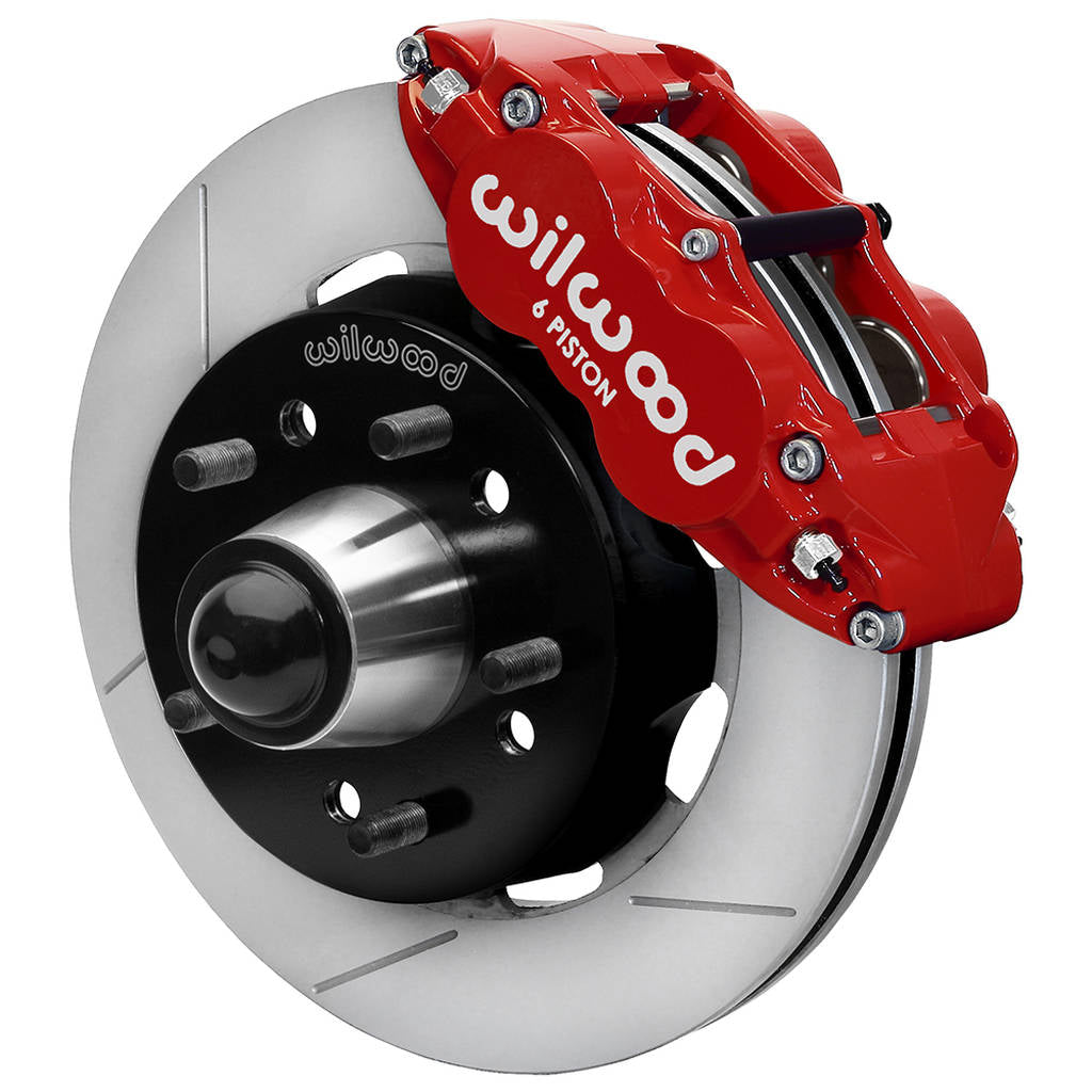 WILWOOD 140-15948-R Kit,Front,Fnsl6r,Wwe 88-98 C1500 Iron Pro Spindle,12.19 Rotor,5 Lug,W/Abs,Red Photo-1 
