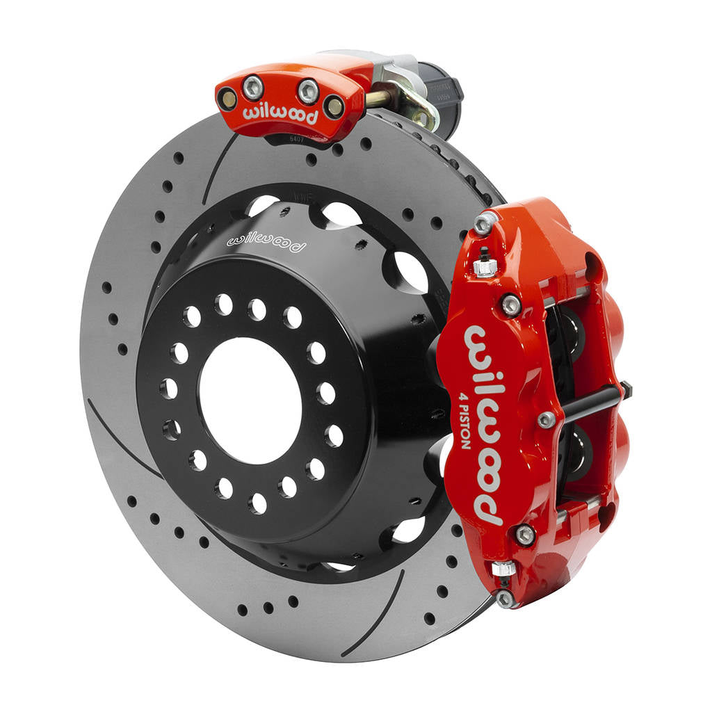 WILWOOD 140-15845-DR Kit,Rear,Epb,Fnsl,Big Ford,New Style 2.50 Offset,14.00 Rotor,Srp,Red Photo-0 