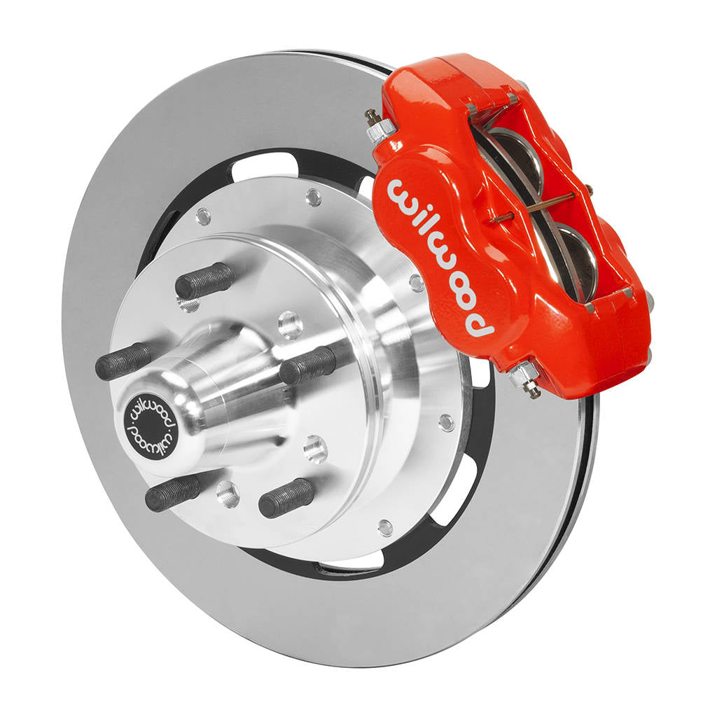 WILWOOD 140-15461-R Kit,Front,65-72 Dart/Duster,Disc Spindle 5x4.00 Bc,Fdli,12.19 Rotor,Red Photo-0 