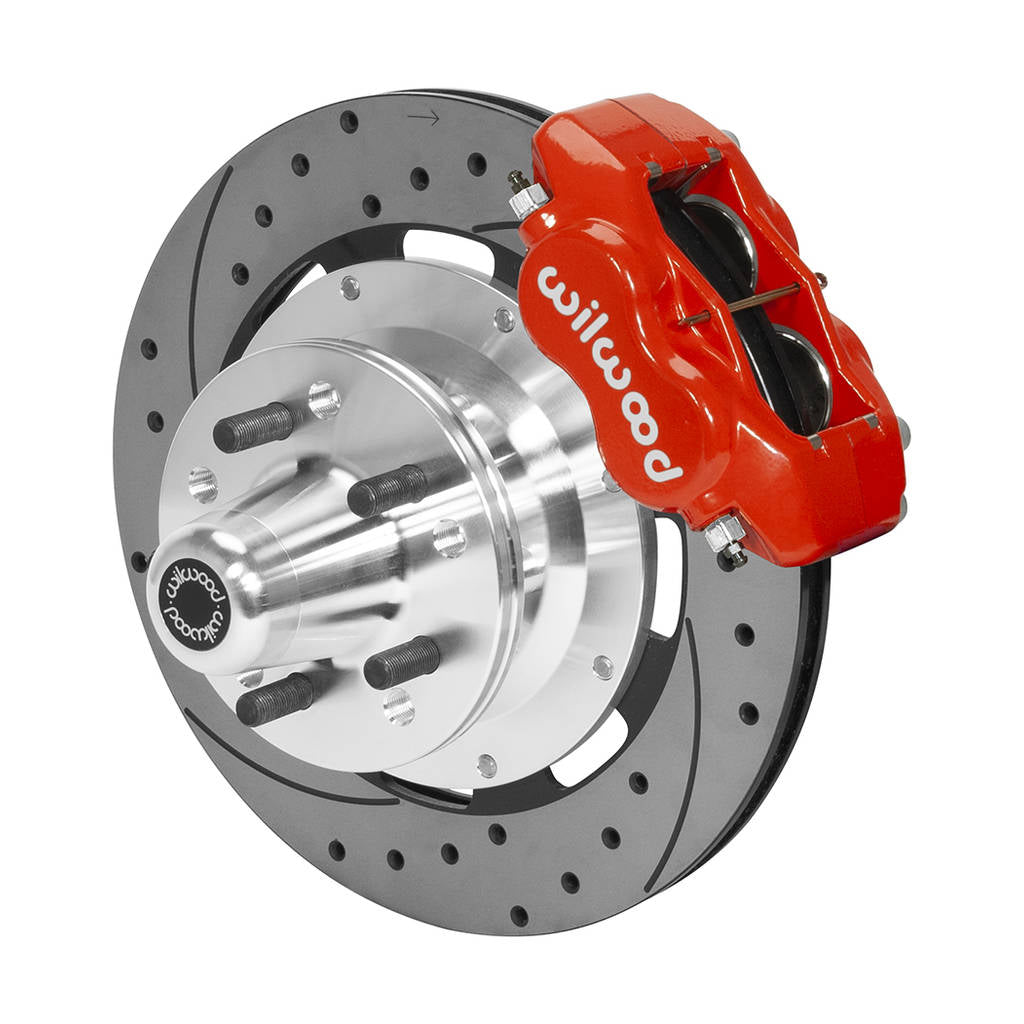 WILWOOD 140-15468-DR Kit,Front,Cdp,A,B,E,F,J Body 73-83,Disc Fdli,12.19 Rotor,Drilled,Red Photo-0 