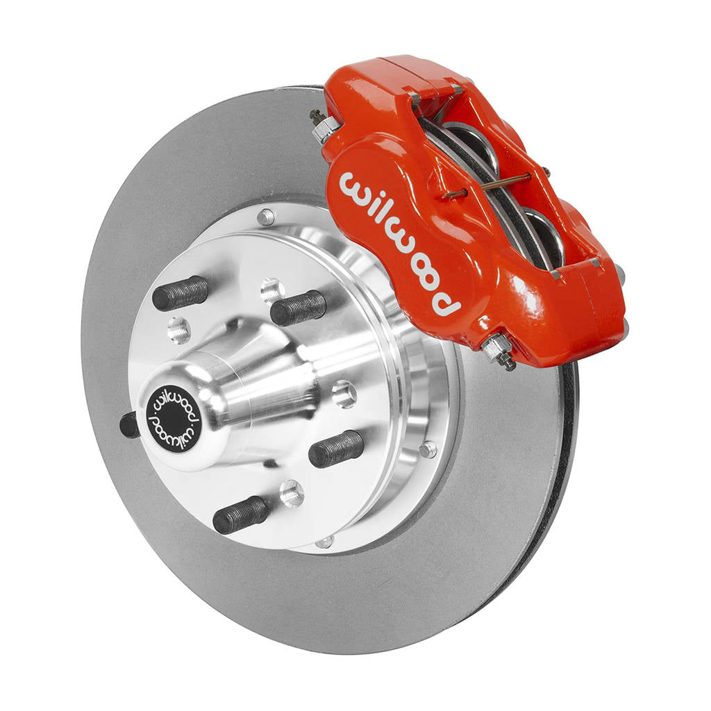 WILWOOD 140-15459-R Kit,Front,65-72 Dart/Duster,Disc Spindle 5x4.00 Bc,Fdli,11.00 Rotor,Red Photo-0 