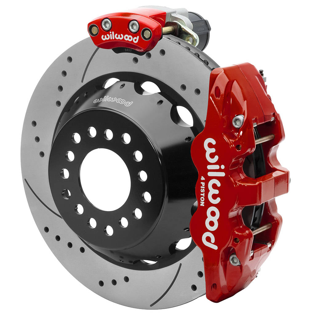 WILWOOD 140-16173-DR Kit,Rear,Epb,Aero4,Big Ford,2.36 Offset 14.00 Rotor,Srp,Red Photo-0 