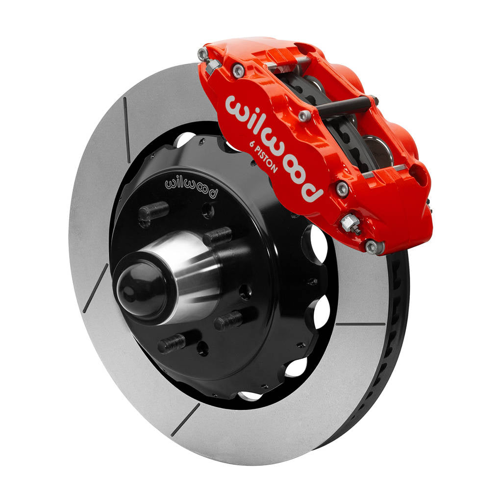 WILWOOD 140-15950-R Kit,Front,Fnsl6r,Wwe 88-98 C1500 Iron Pro Spindle,14.00 Rotor,5 Lug,W/Abs,Red Photo-1 