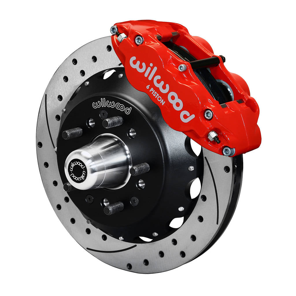 WILWOOD 140-15910-DR Kit,Front,Fnsl6r,Afx Pro Spindle,12.88 Rotor,Srp,Red Photo-1 