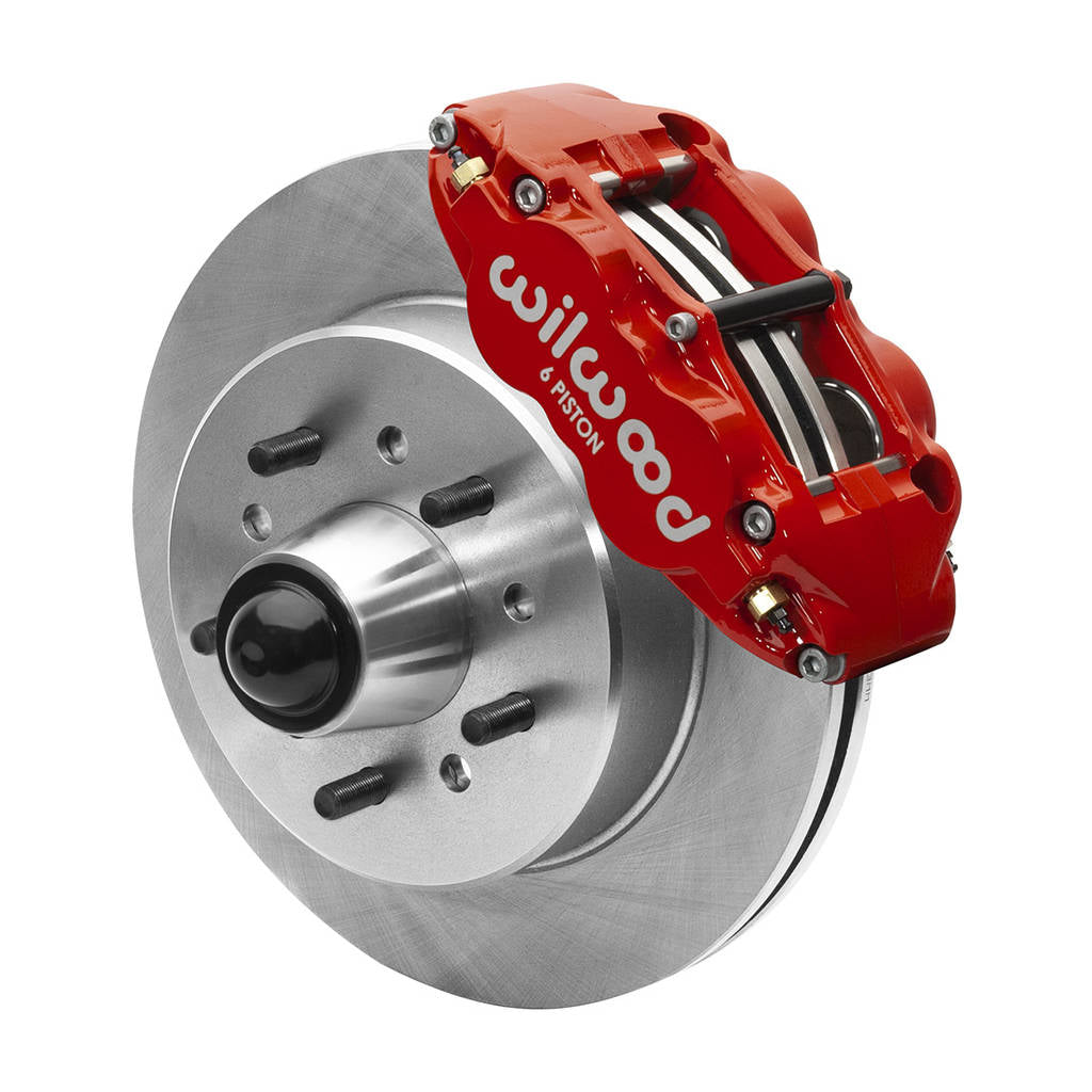 WILWOOD 140-15940-R Kit,Front,Fnsl6r,Wwe 63-87 C10 Iron Pro Spindle,12.19 Rotor,5 Lug,Red Photo-1 