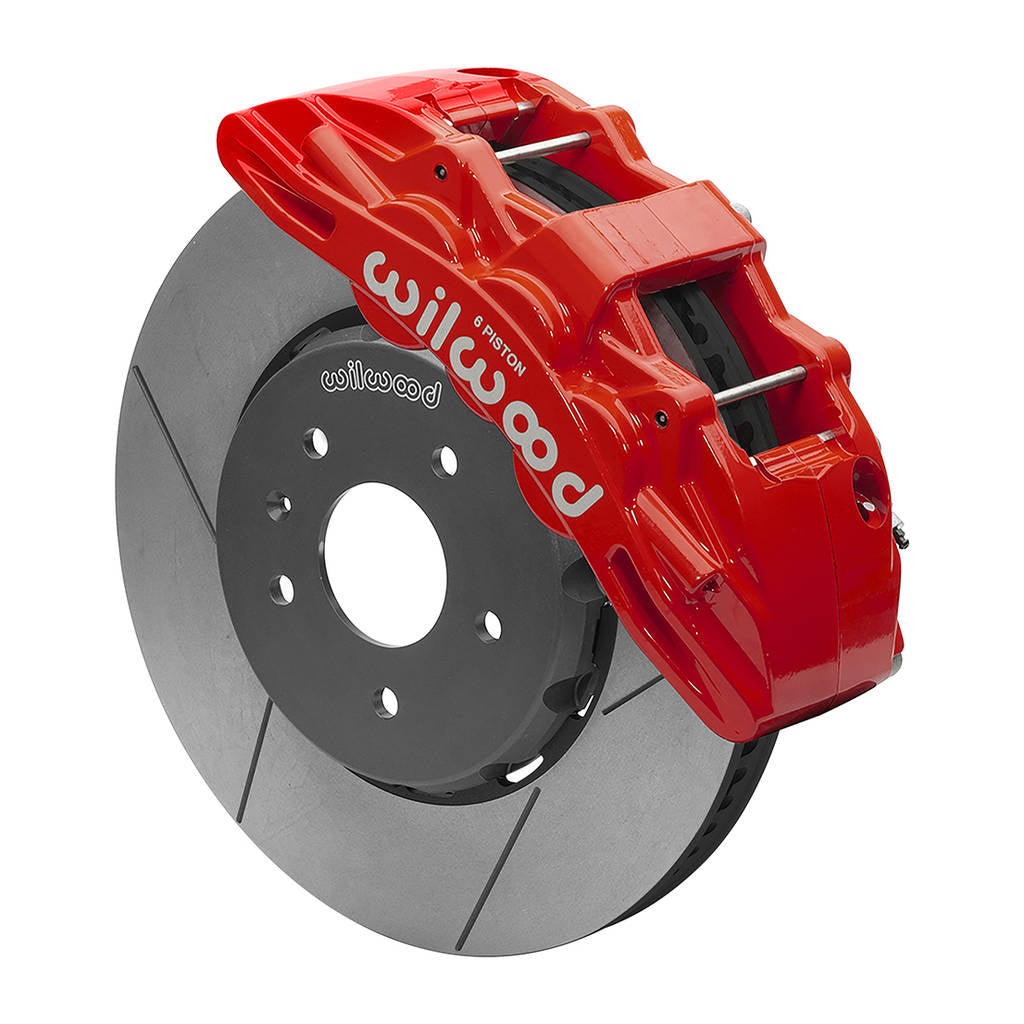 WILWOOD 140-15722-R Kit,Front,C7 Corvette,2014-Up,Sx6r,Lug Drive,14.00 Rotor,Red,W/Lines Photo-0 