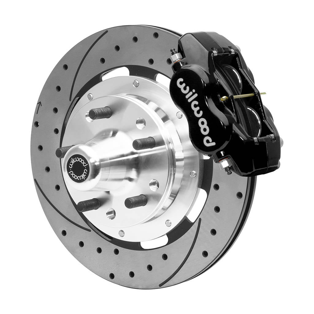 WILWOOD 140-15548-D Kit,Front,55-57 Chevy,Cpp 2in. Drop Spindle,Fdli,12.19 Rotor,Drilled Photo-0 