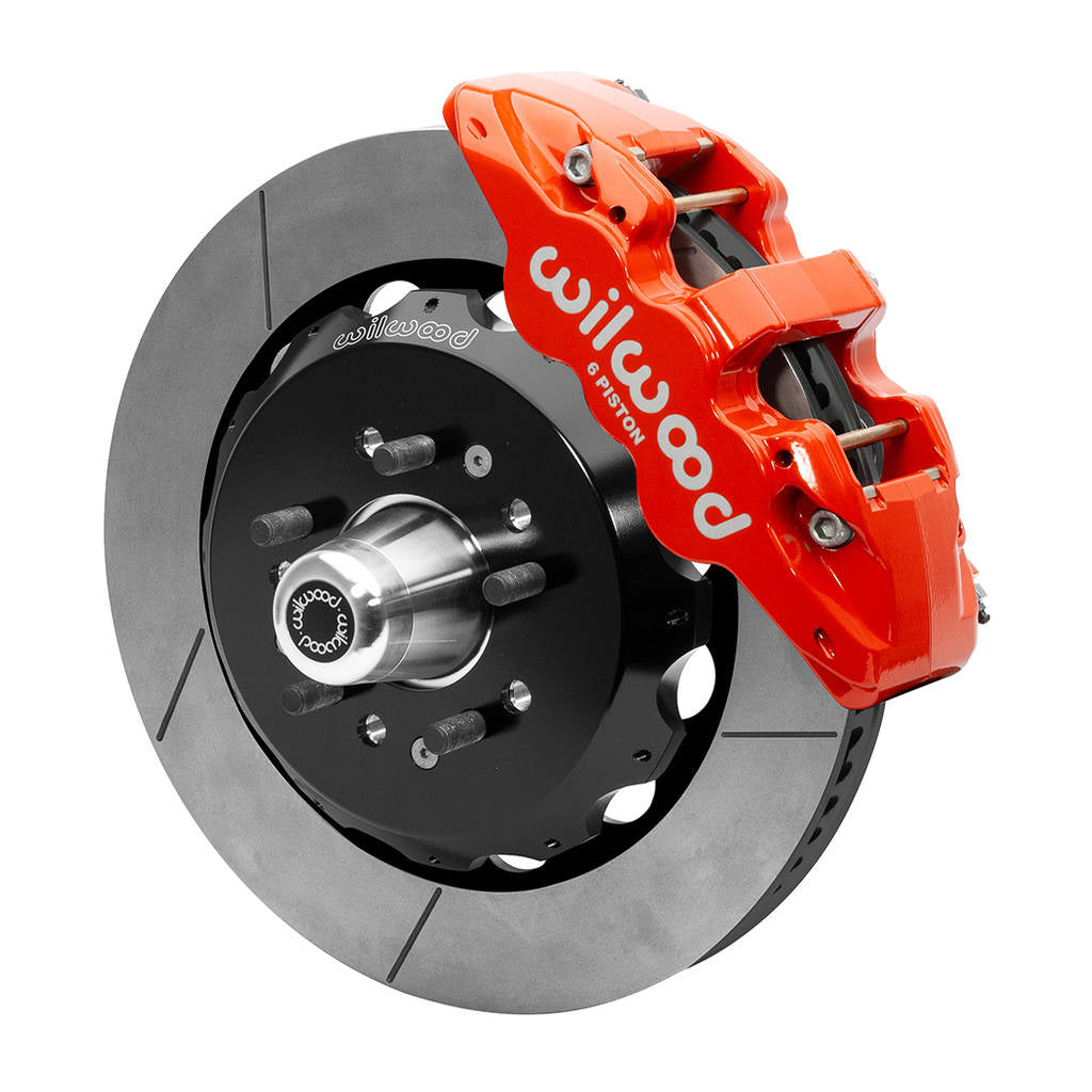 WILWOOD 140-15558-R Kit,Front,55-57 Chevy,Cpp 2in. Drop Spindle,Aero,14.00 Rotor,Red Photo-0 