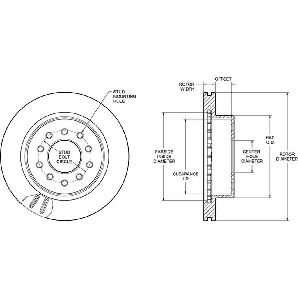 WILWOOD 160-15516 Rotor1219-110dj306-152laexxxxn 5x4.75/5.00 Photo-1 
