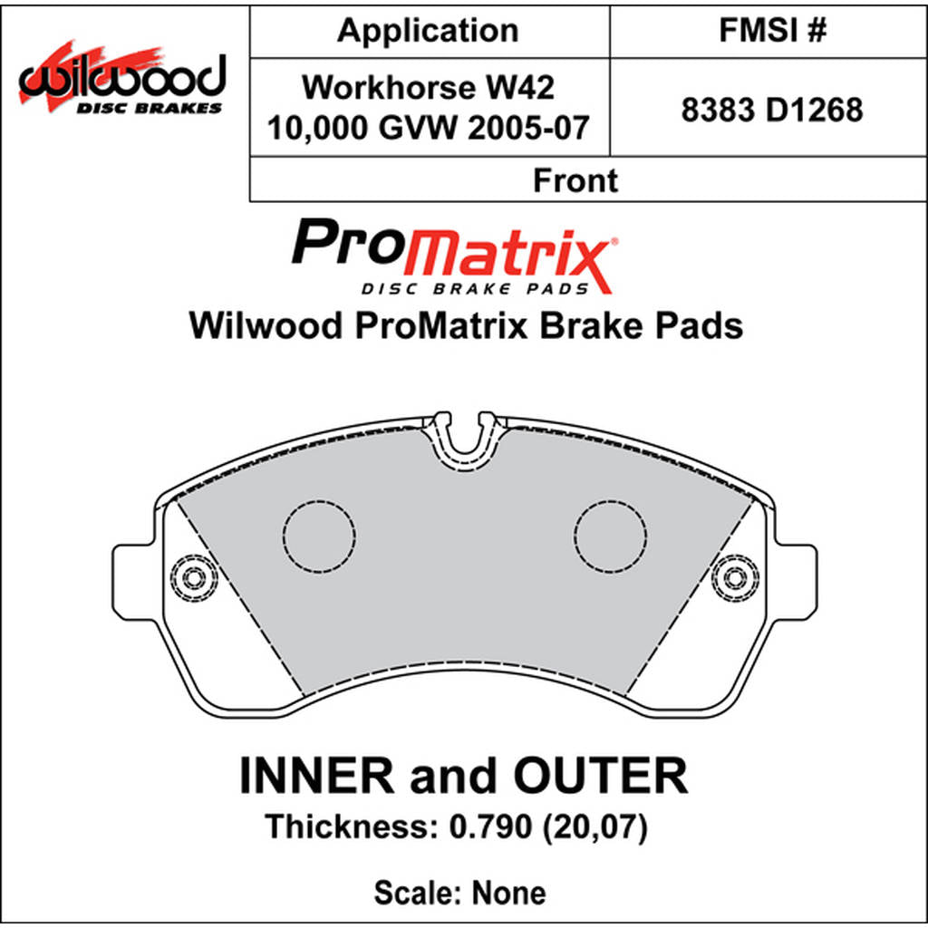 WILWOOD 150-D1268K Pad,D1268pm.790,Axle Set Photo-0 